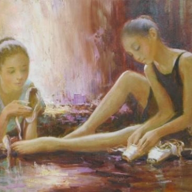 Painting for sale online - Pointe shoes