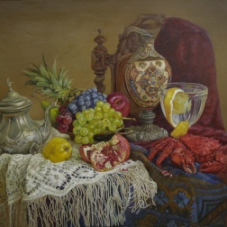 Painting for sale online - Still life with crab