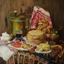 Painting for sale online - Still life with pancake