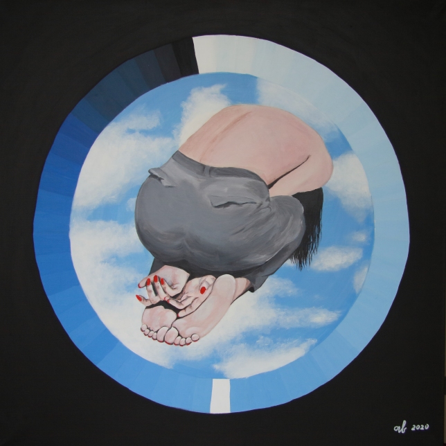 Painting for sale online - Blue Composition