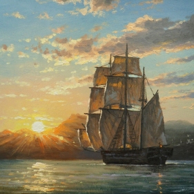 Painting for sale online - The path to the sun