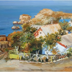 Painting for sale online - Fishing village