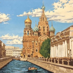 Painting for sale online - Church of the Resurrection of Christ in St Petersburg