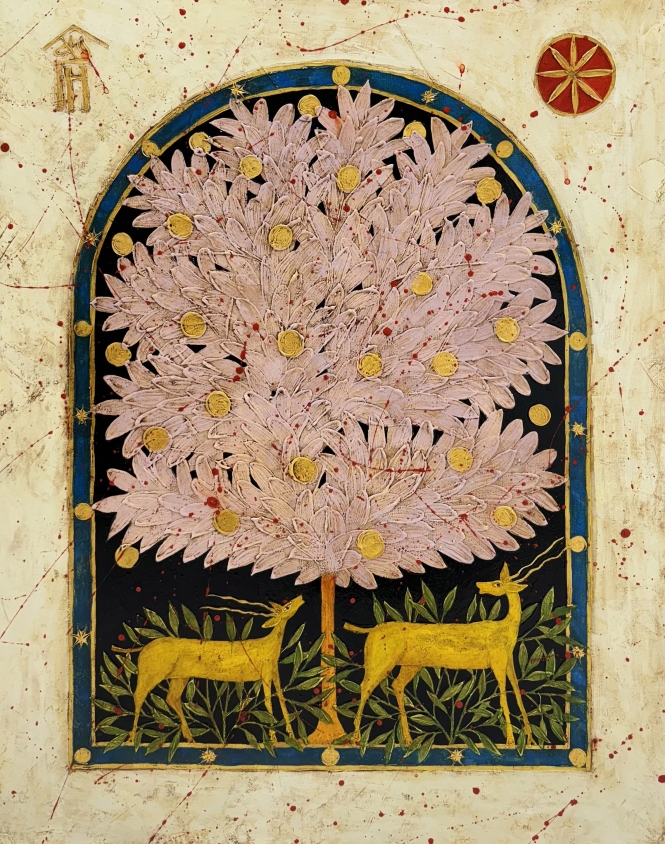 Painting for sale online - Under the tree of life