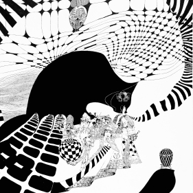 Painting for sale online - Cat in a neural network