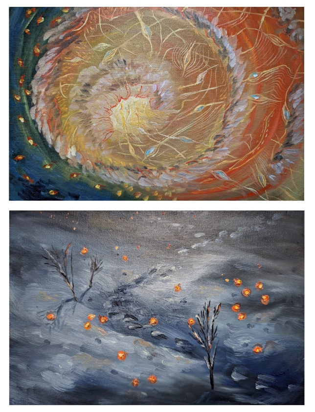 Painting for sale online - Sparkles in the snow