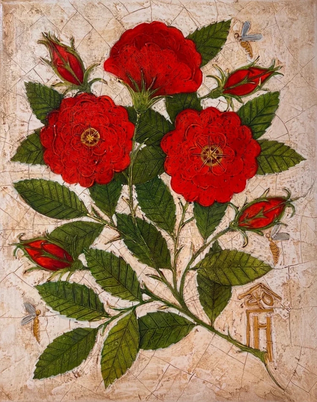 Painting for sale online - Wild rose