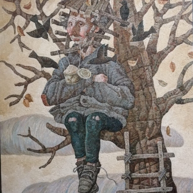 Painting for sale online - Birdhouse