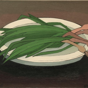 Painting for sale online - Onions on an antique dish