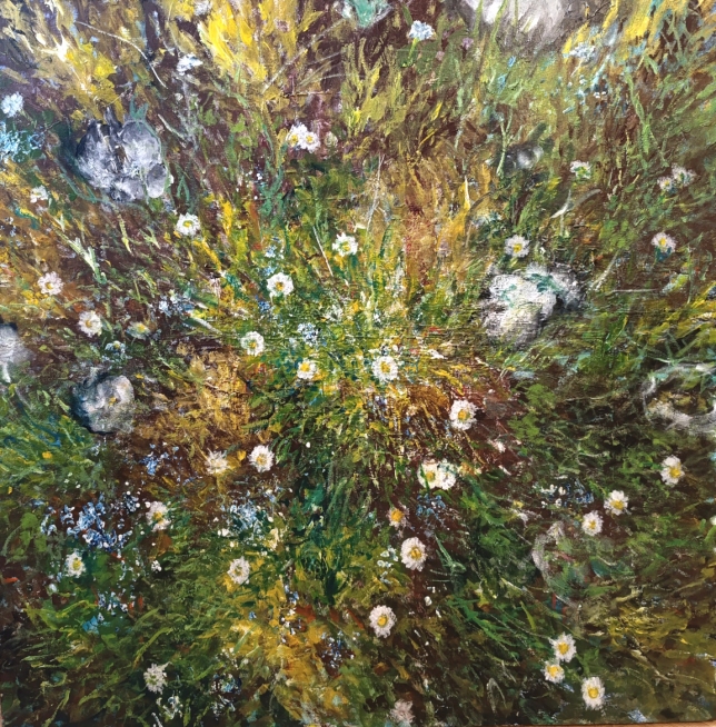 Painting for sale online - Underfoot cosmos