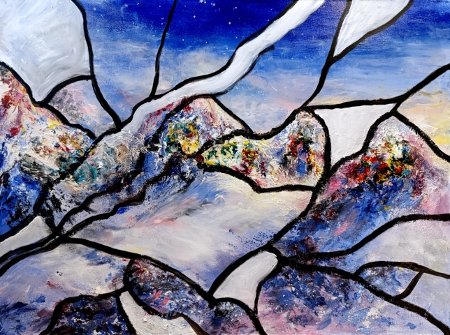 Painting for sale online - Opus vermiculatum
