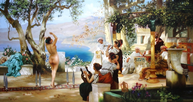 Painting for sale online - A dance among swords