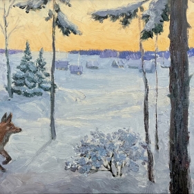 Painting for sale online - What a meeting!