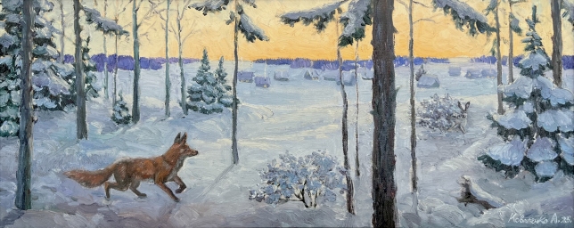 Painting for sale online - What a meeting!