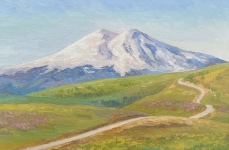 Painting for sale online - The road to Dzhily-Su