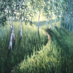 Painting for sale online - Birch bush