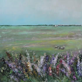 Painting for sale online - Sheep in the field