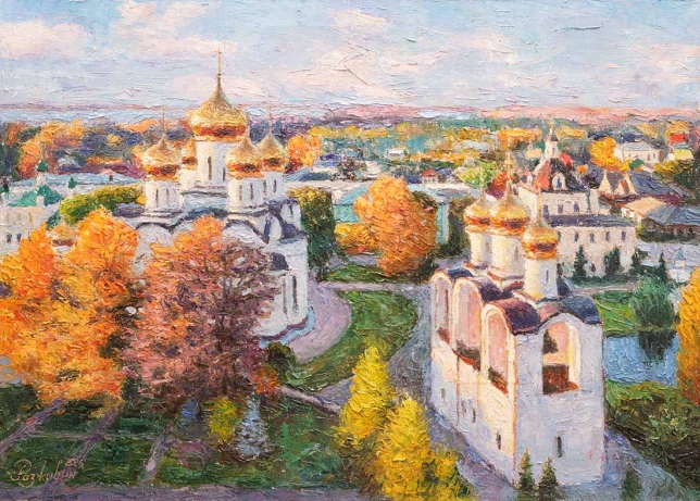 Painting for sale online - Golden Autumn in Pereslavl-Zalessky