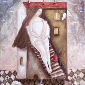 Painting for sale online - On the threshold of happines