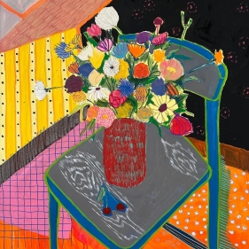 Painting for sale online - Red vase