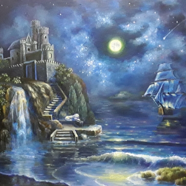 Painting for sale online - At the edge of the world
