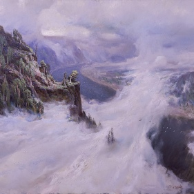 Painting for sale online - Over the Yenisei