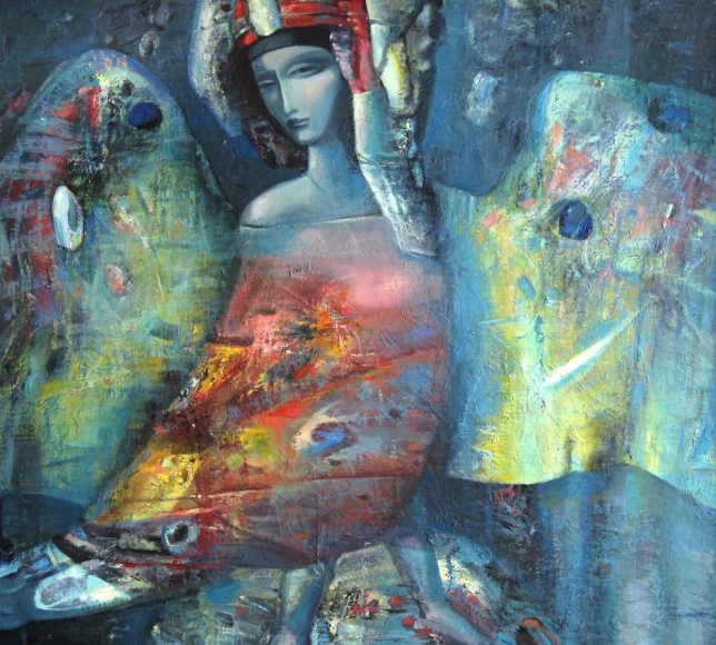Painting for sale online - Magic bird Sirin