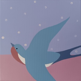 Painting for sale online - Swallows Fragment 3