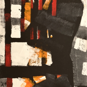 Painting for sale online - Red chair, Panther