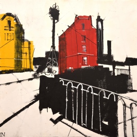 Painting for sale online - City N, Kalinkin Bridge