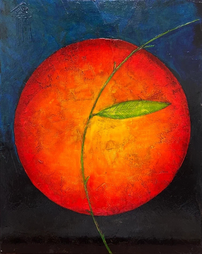 Painting for sale online - Orange Moon