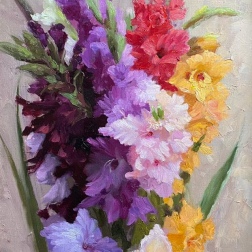 Painting for sale online - Gladioli