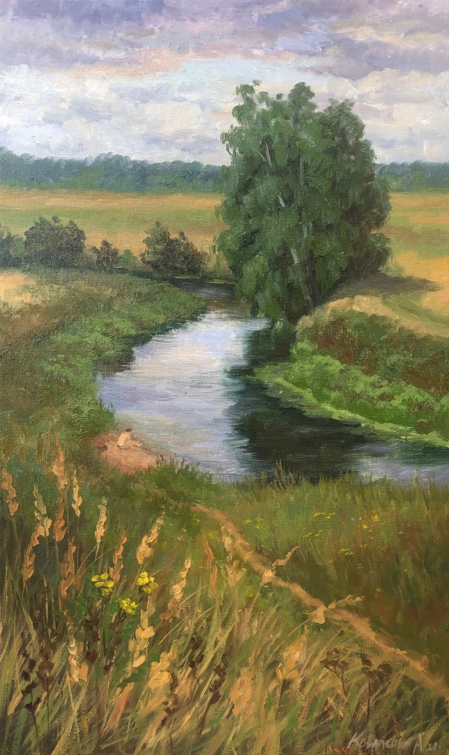 Painting for sale online - On the beloved river
