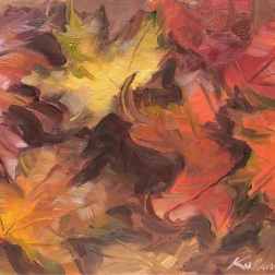 Painting for sale online - Maple leaves