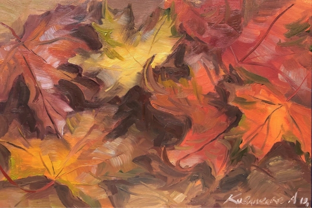 Painting for sale online - Maple leaves