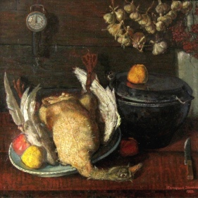 Painting for sale online - Goose with apples