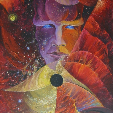 Painting for sale online - Triptych: Birth of the Galaxy. Right side: Absolute