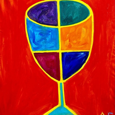 Painting for sale online - A glass of happiness