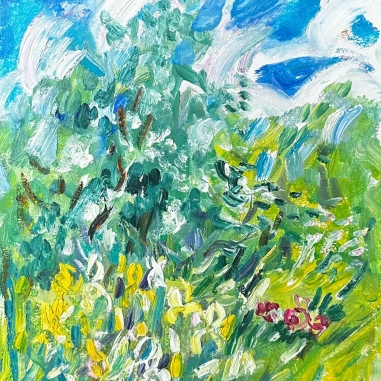 Painting for sale online - Spring in the garden