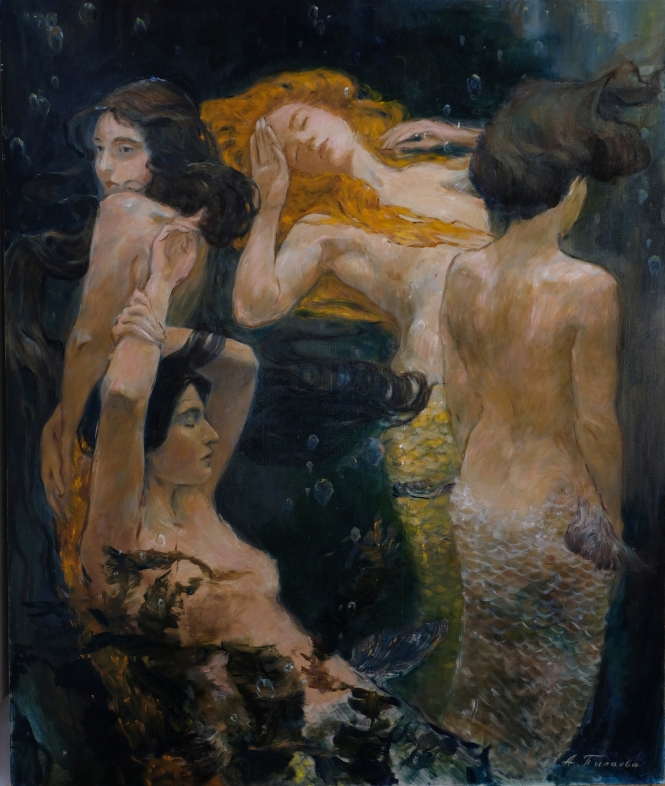 Painting for sale online - The dance of the sea nymphs