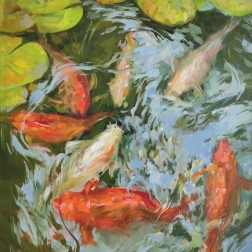 Painting for sale online - Goldfish