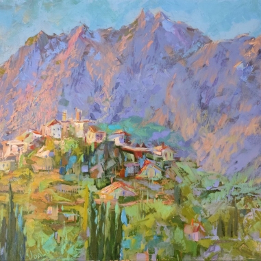 Painting for sale online - Evening in the city