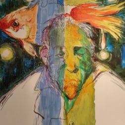 Painting for sale online - The Old Man and the Fish