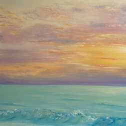 Painting for sale online - Sunset over the Indian Ocean