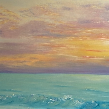 Painting for sale online - Sunset over the Indian Ocean