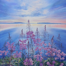 Painting for sale online - Fireweed