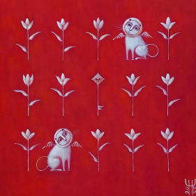 Painting for sale online - The secret of the white garden