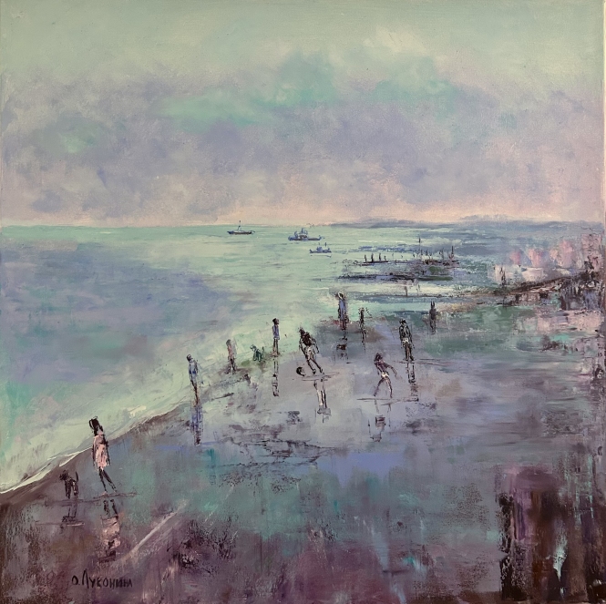 Painting for sale online - Evening sea