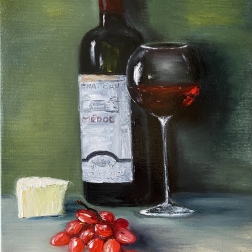 Painting for sale online - A sip of France