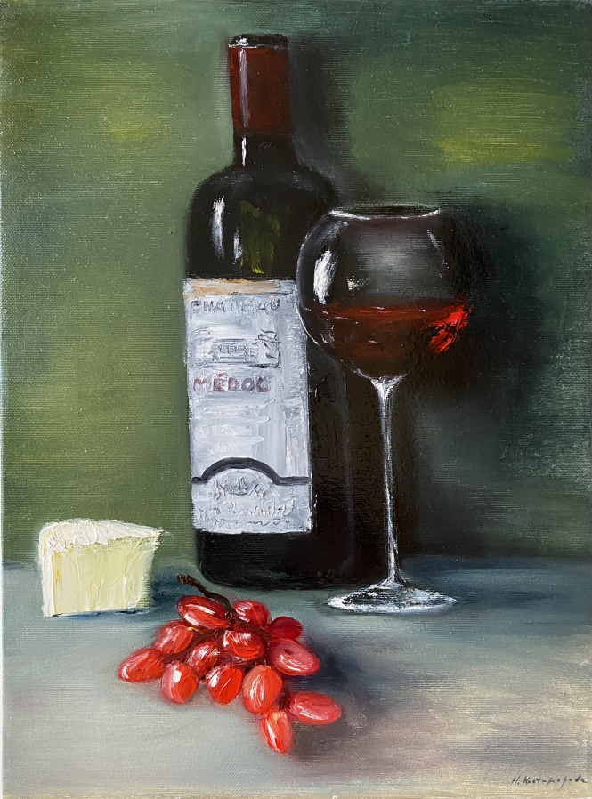 Painting for sale online - A sip of France